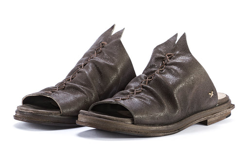 GORDON1956 Womens sabot sandals in grey leather 