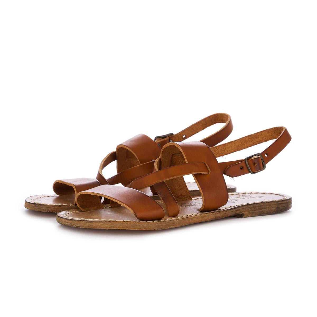 L’ Artigiano del cuoio leather sandals Made in Italy size EUR 43 US 9.5 Amazon.com | Gianluca - L main image 2