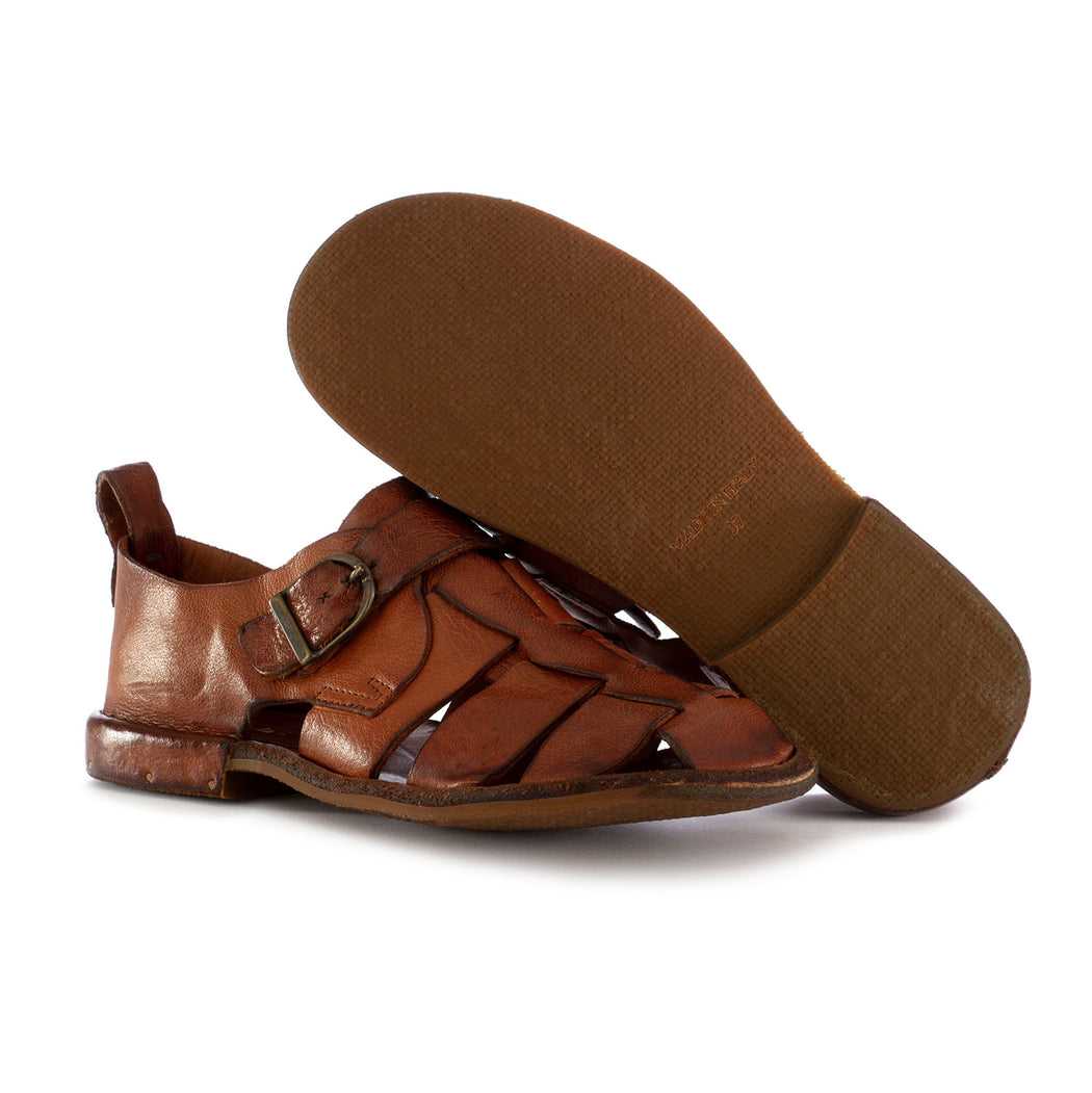 manovia 52 womens sandals leather light brown