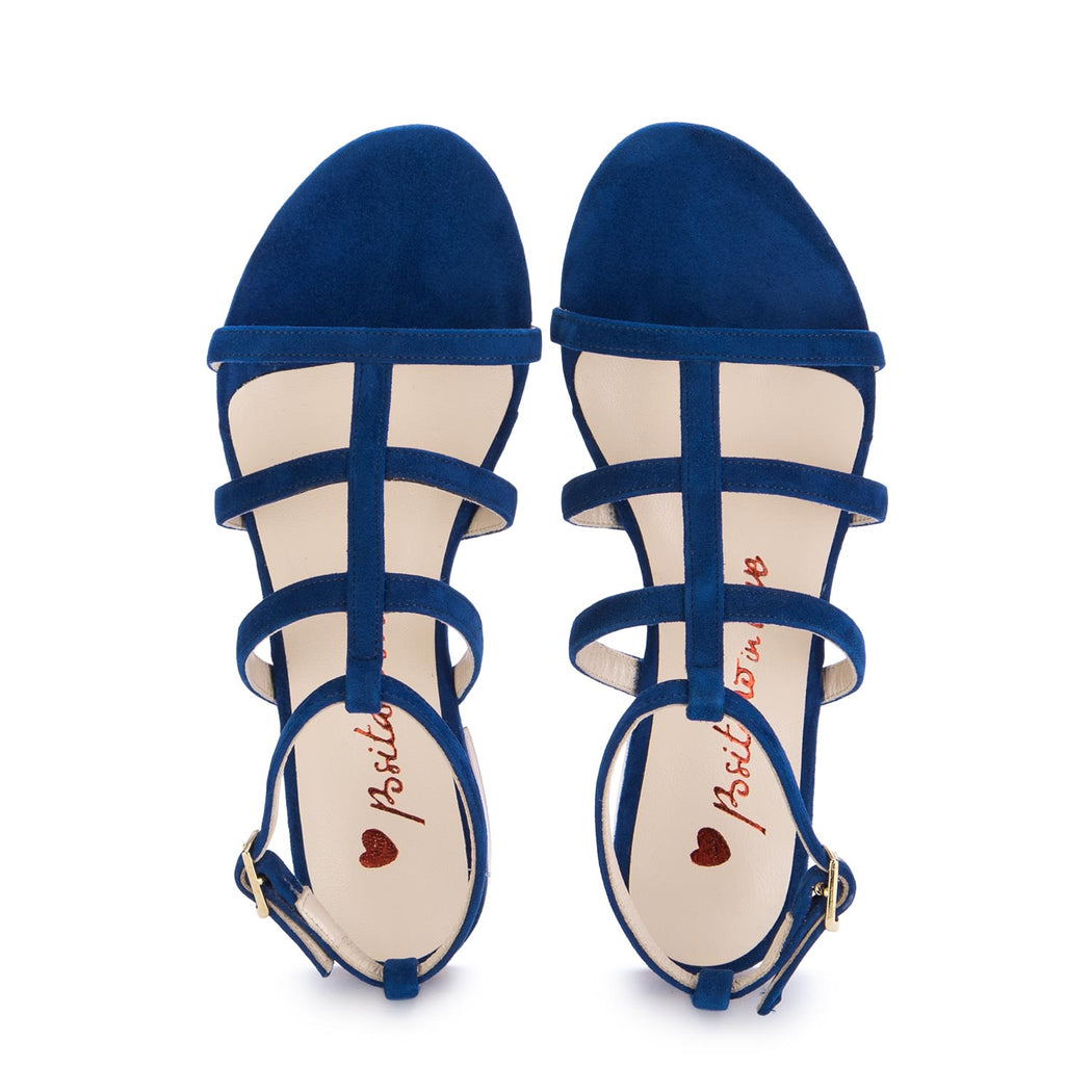positano in love womens sandals blue