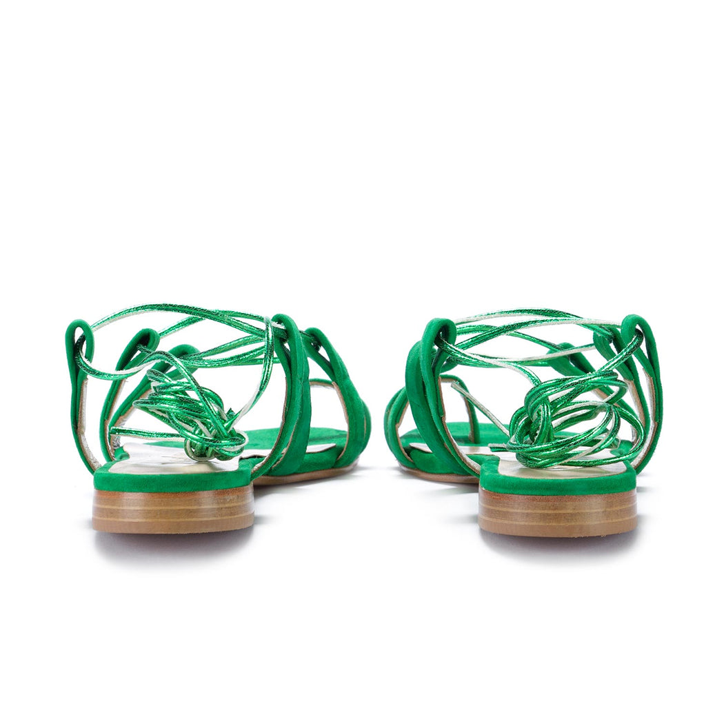 positano in love sandals green amalfi