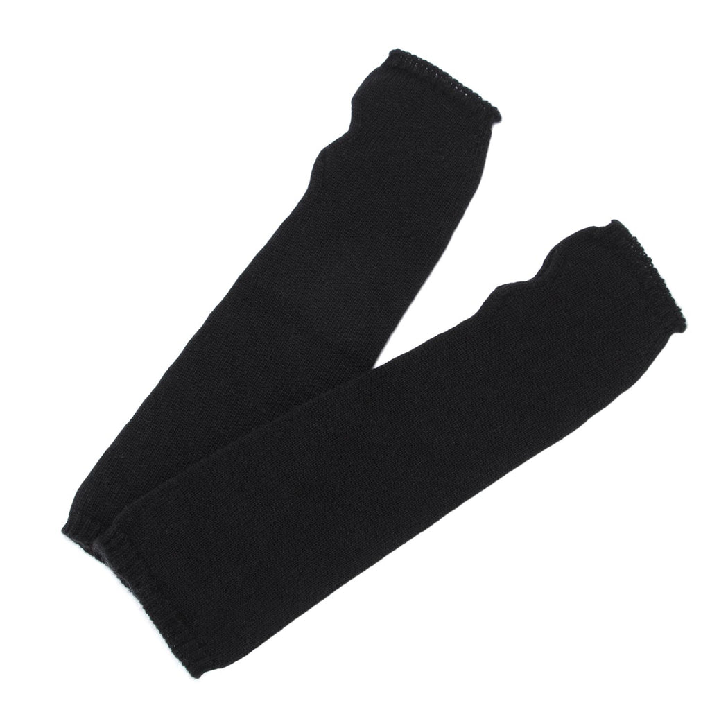riviera cashmere sleeve gloves black
