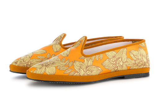 Miez womens flat-shoes orange cotton