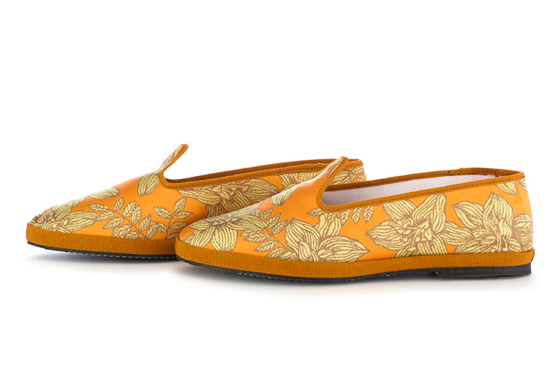 Miez womens flat-shoes orange cotton