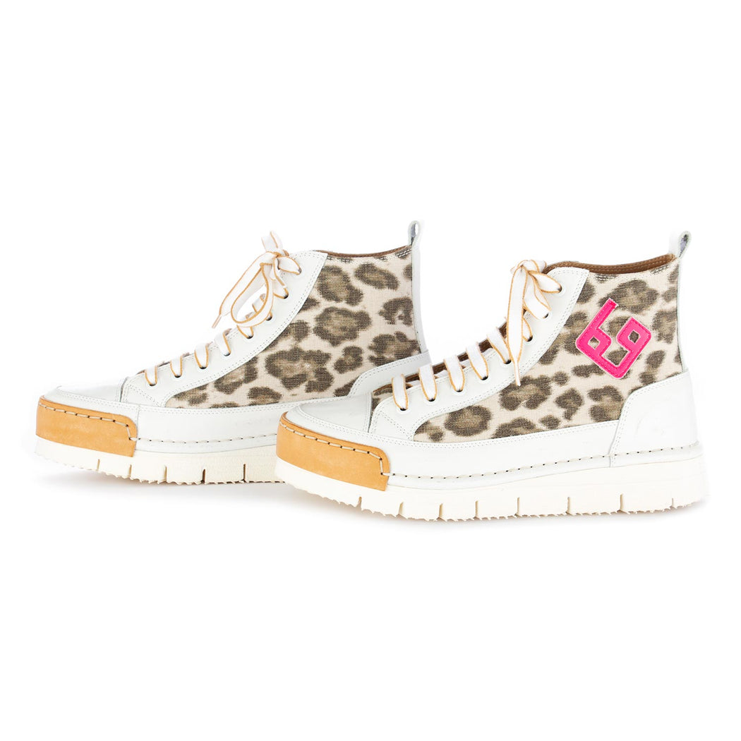 bng real shoes women's sneakers leopard