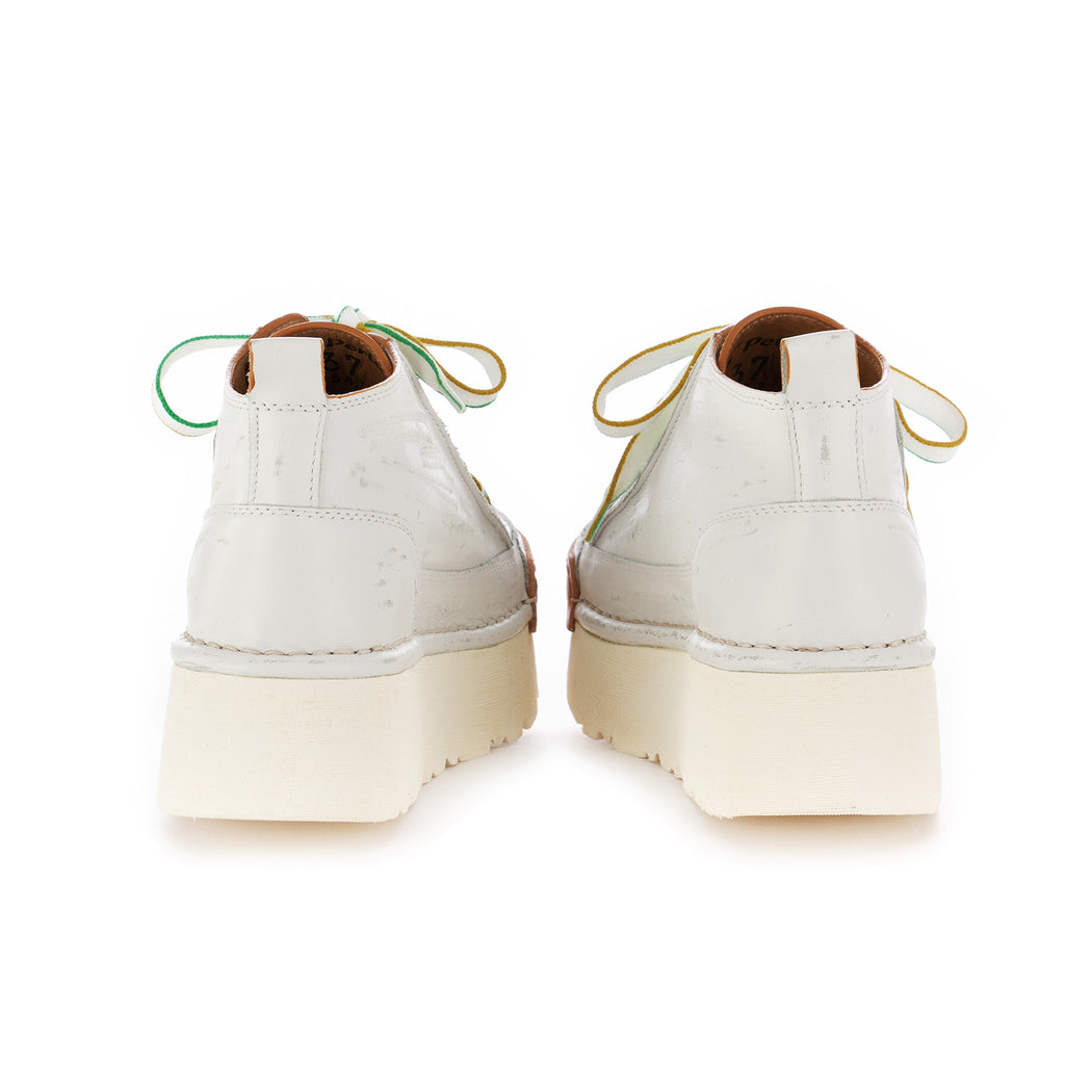 bng real shoes womens la perla flatform leather white