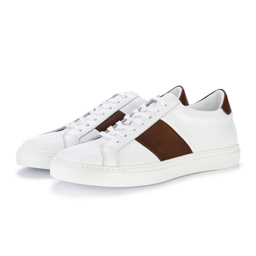 manovie toscane sneakers white brown