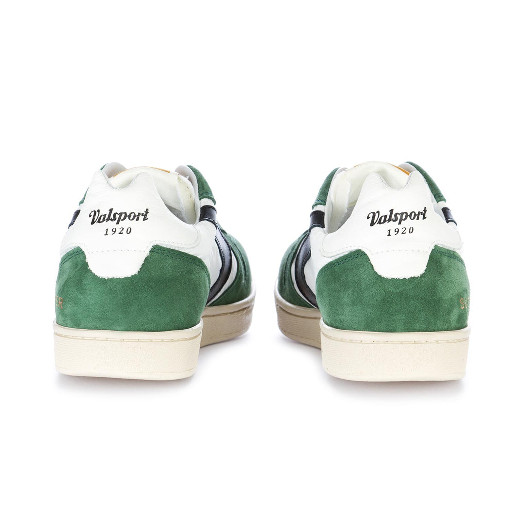 valsport mens sneakers super davis white green