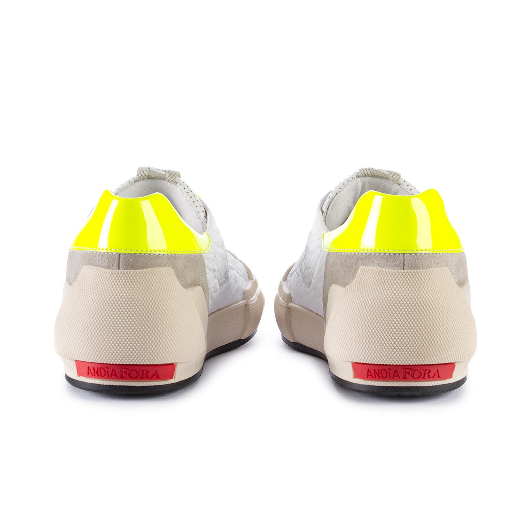 andiafora womens sneakers white yellow