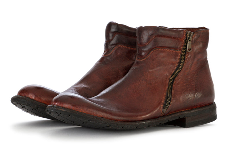 MANOVIA 52 mens brown leather Ankle boots 