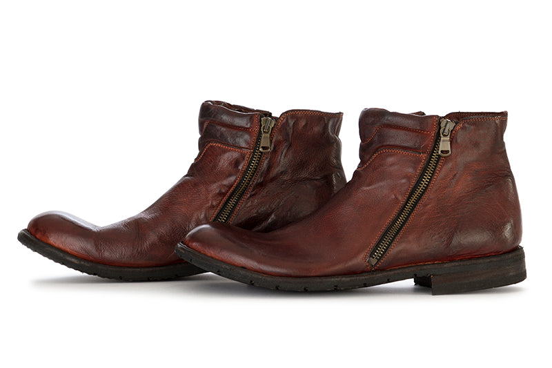 MANOVIA 52 mens brown leather Ankle boots 
