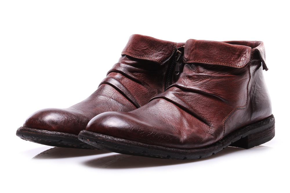Manovia 52 men's ankle boots brown leather