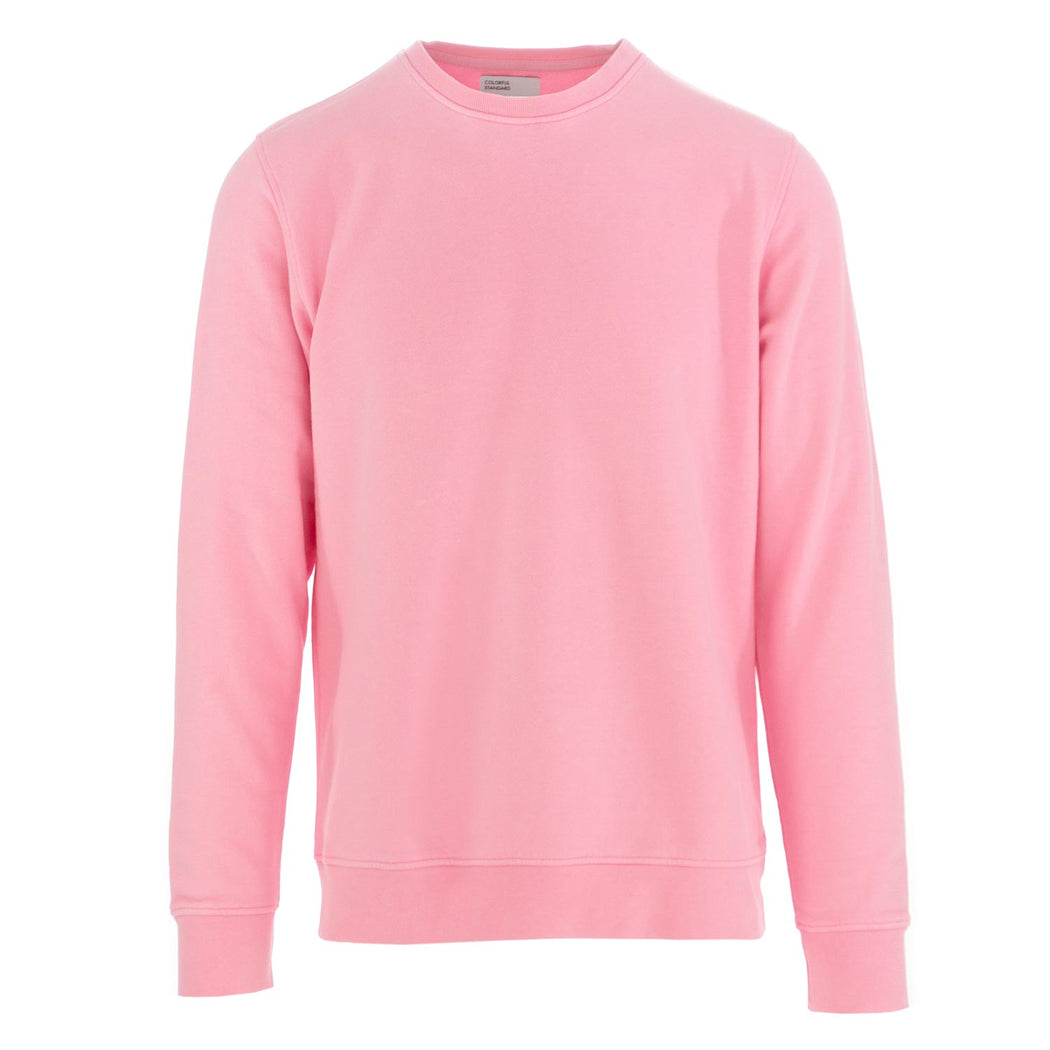 colorful standard unisex sweatshirt cotton pink