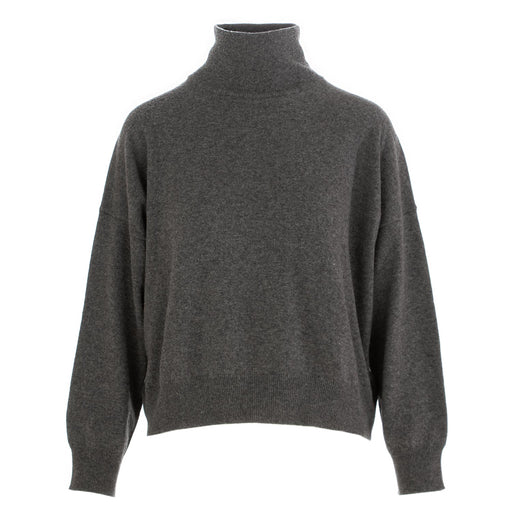 semicouture womens turtleneck grey wool