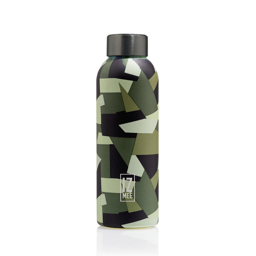 izmee thermo water bottle jungle army green