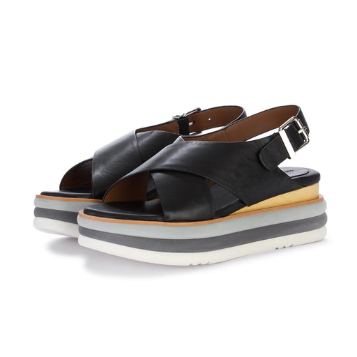 rahya grey wedge sandals marion black