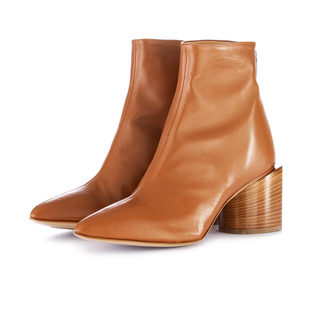 halmanera brown high heel ankle boots 