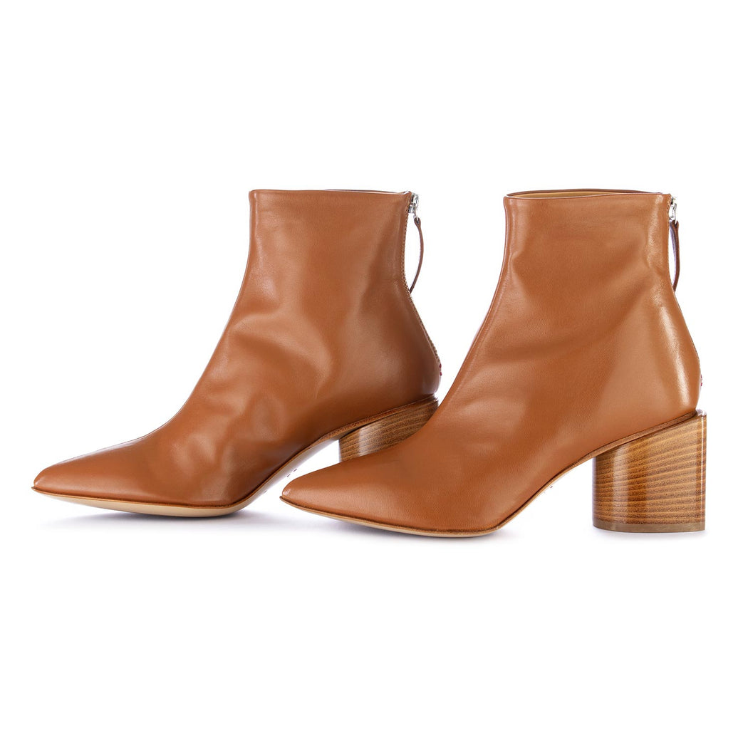halmanera brown high heel ankle boots 