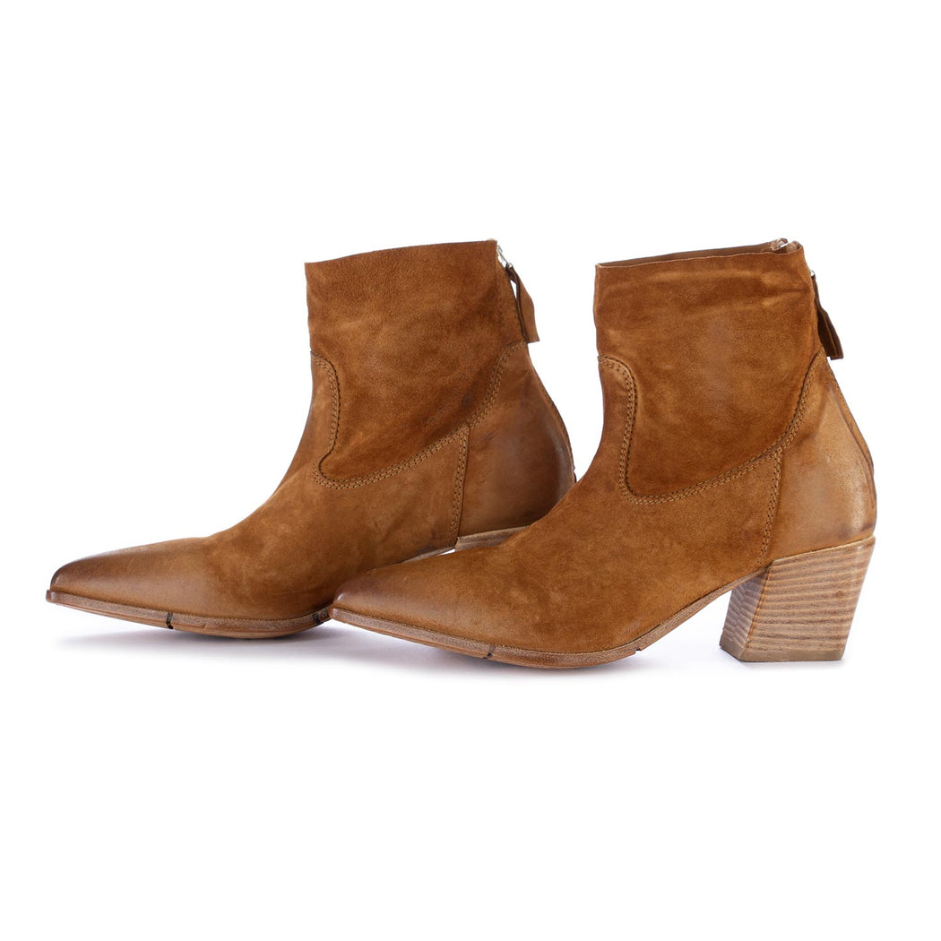 moma women's brown heel ankle boots