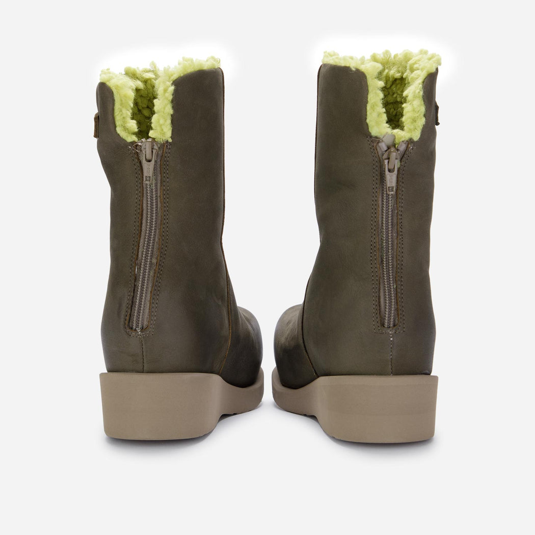 patrizia bonfanti ankle boots klog green