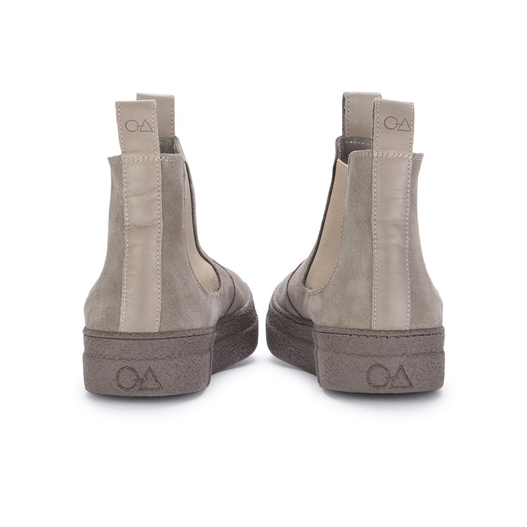 OA NON-FASHION | Chelsea ankle boots suede leather grey | MODEMOUR ♥