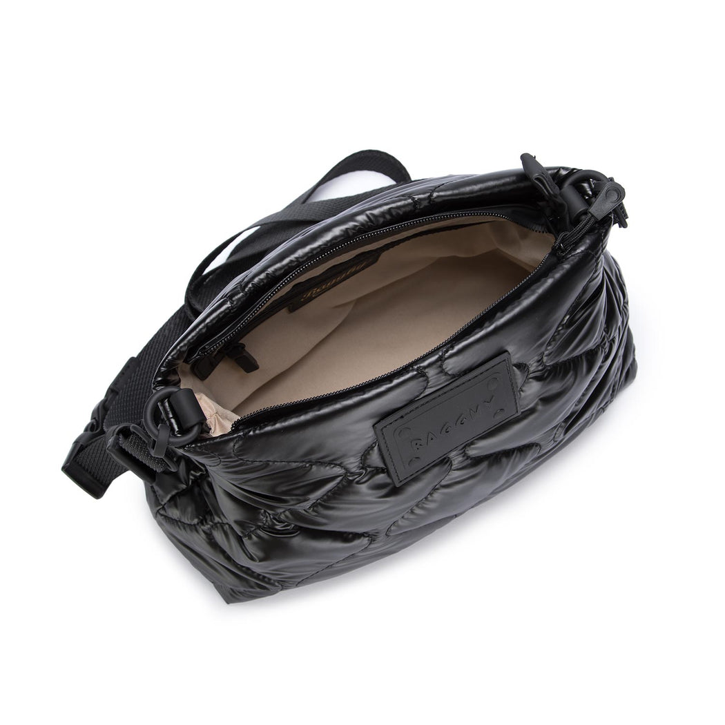 bagghy crossbody bag black padded
