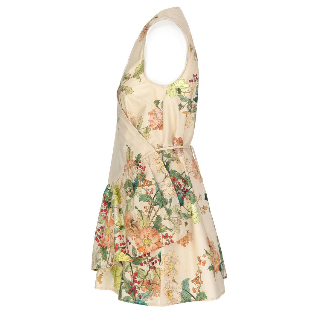semicouture womens dress beige multicolor