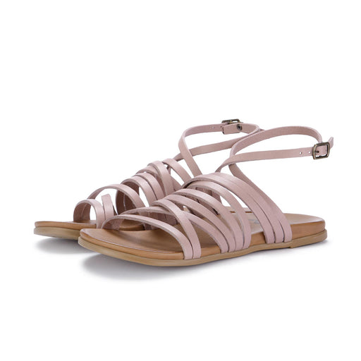 bueno womens flat sandals pink