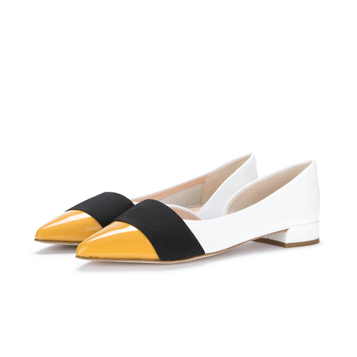 il borgo firenze flat shoes white yellow