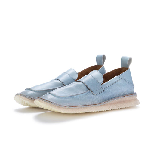 moma womens flat shoes light blue