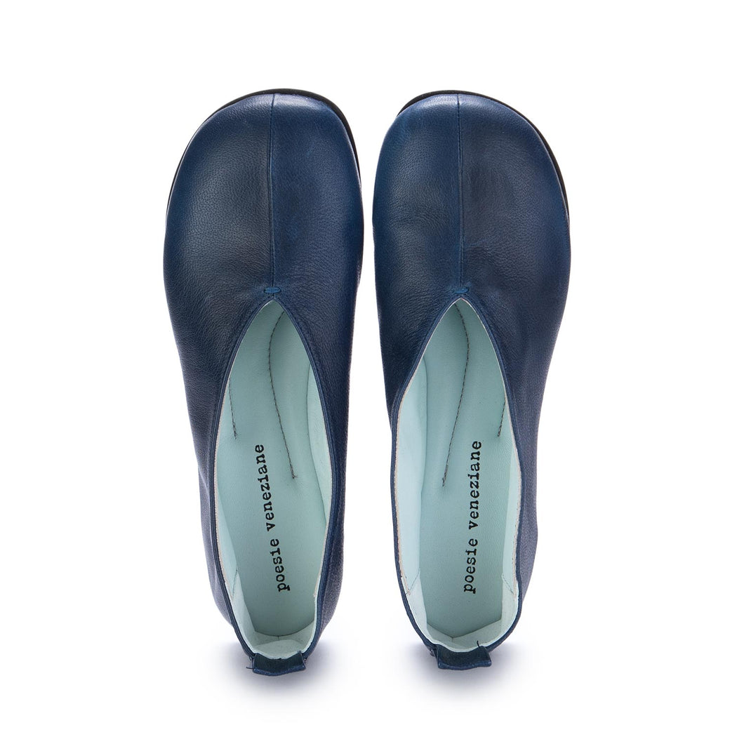 poesie veneziane womens flat shoes blue