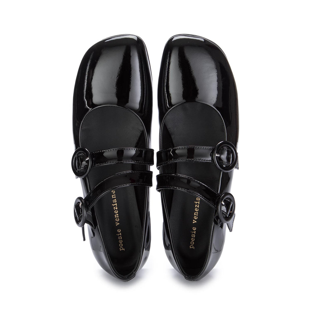 poesie veneziane womens flat shoes black