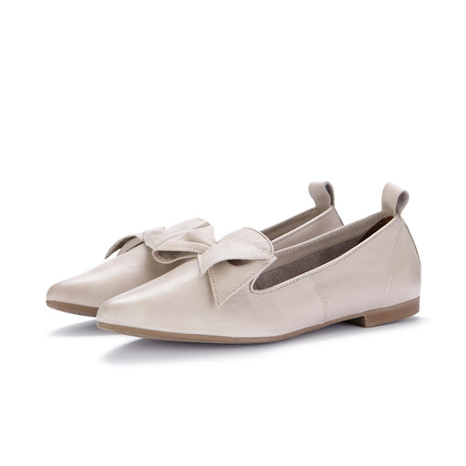 bueno womens flat shoes beige