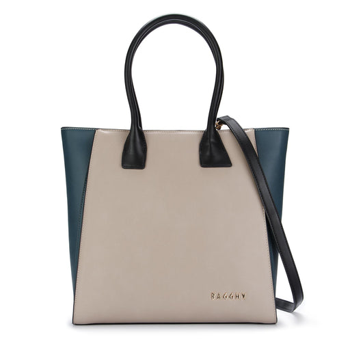 bagghy handbag beige blue black
