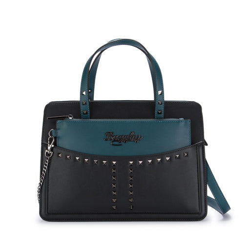 bagghy handbag black blue pochette
