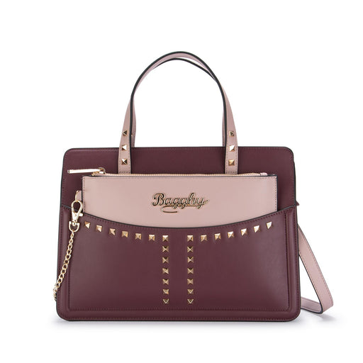 bagghy handbag bordeaux pink pochette