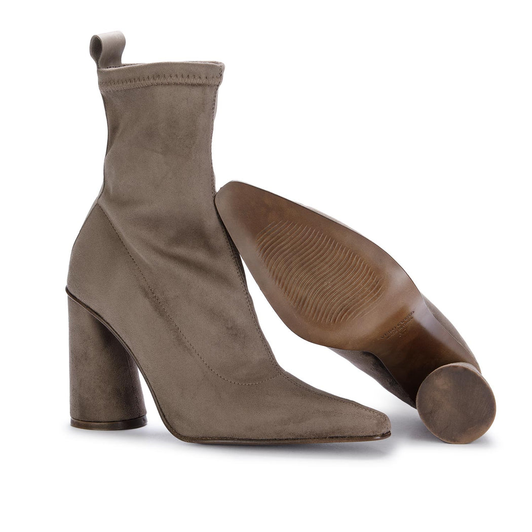 juice womens heel boots taupe grey