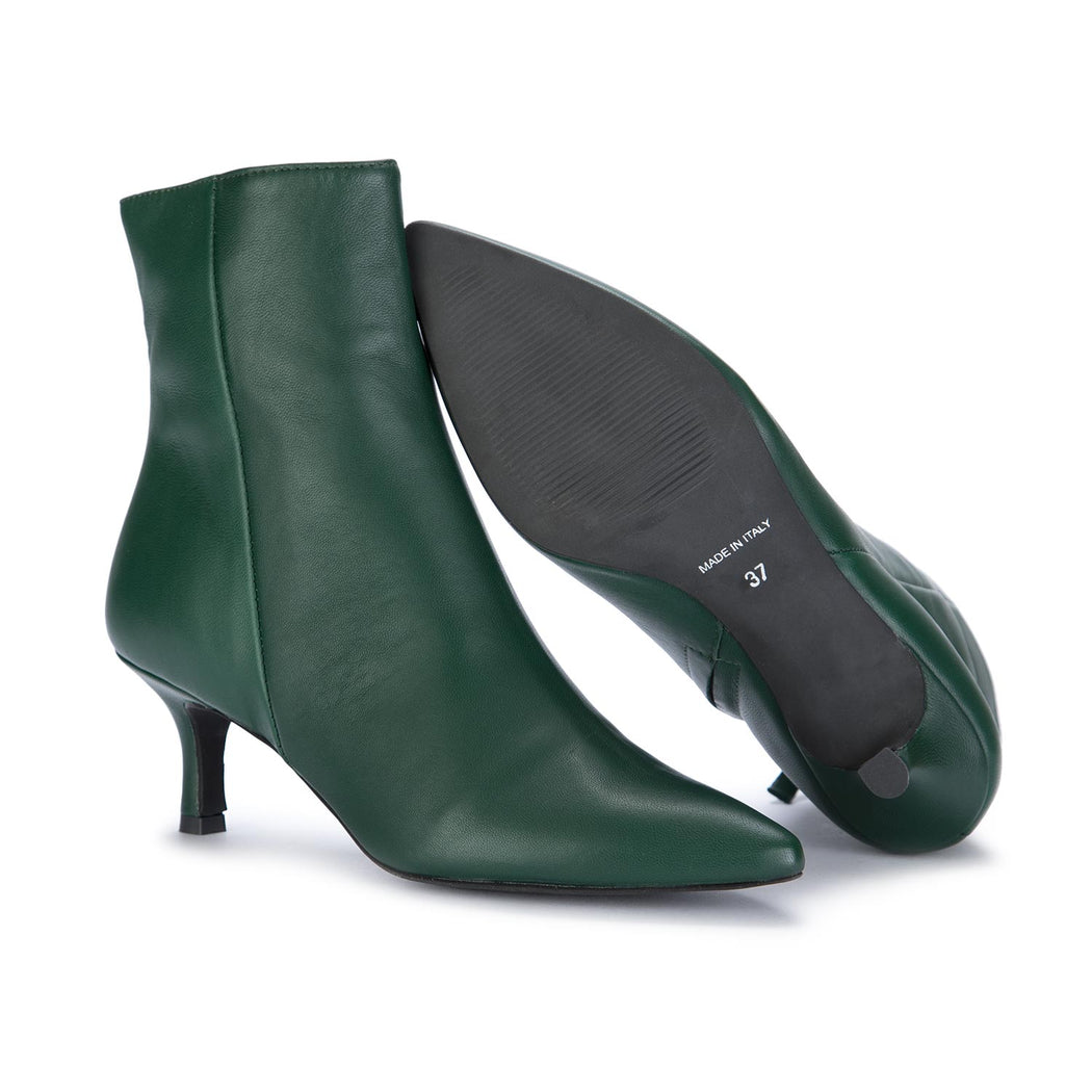 positano in love heel ankle boots green