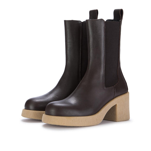 oa non fashion womens heel boots brown