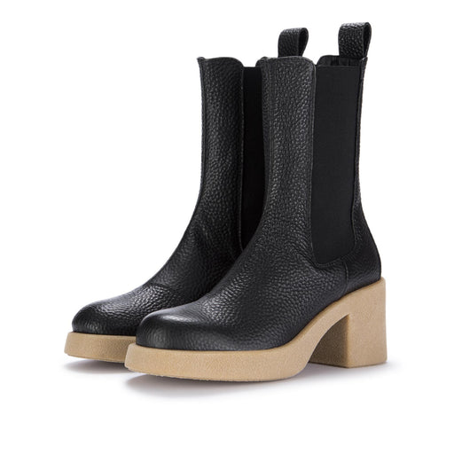 oa non fashion womens heel boots black