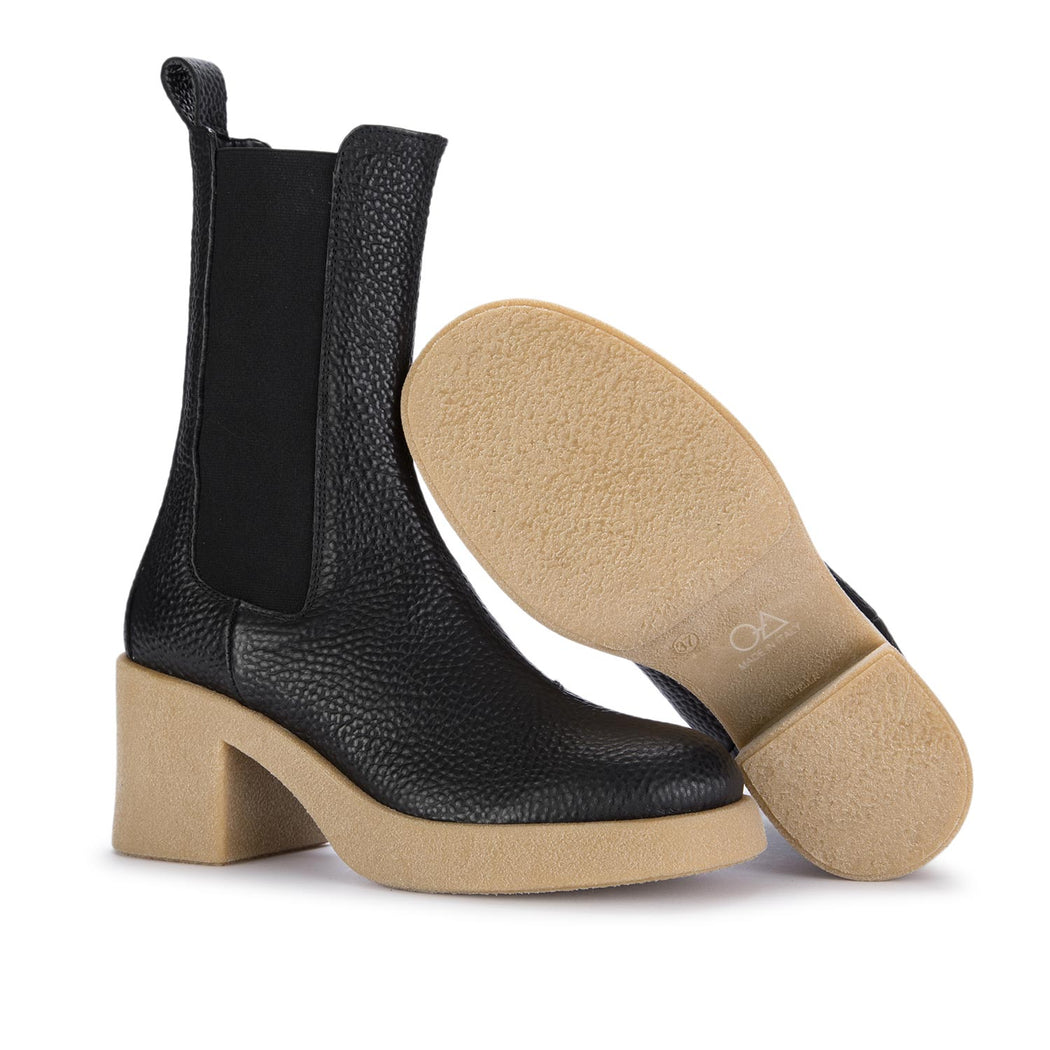 oa non fashion womens heel boots black