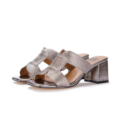 bibi lou womens heel sandals metallic bronze