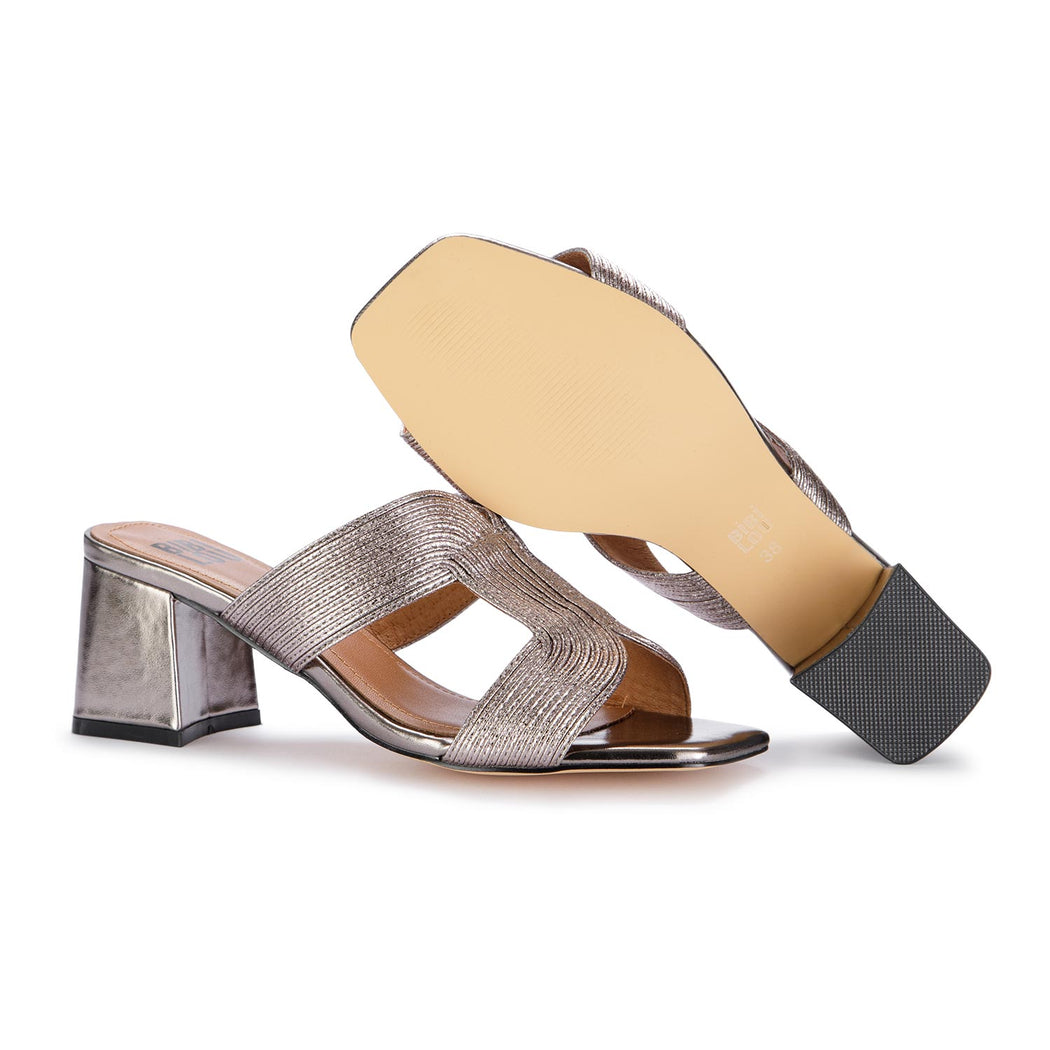 bibi lou womens heel sandals metallic bronze