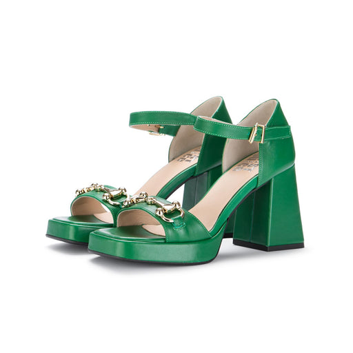 juice womens heel sandals green