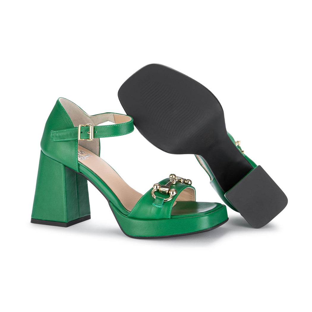 juice womens heel sandals green