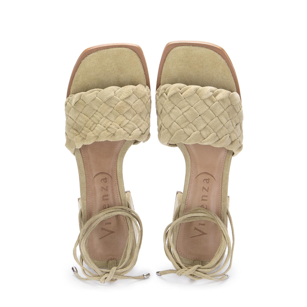 vicenza womens heel sandals beige