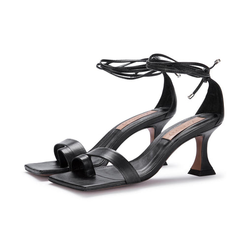 vicenza womens heel sandals black