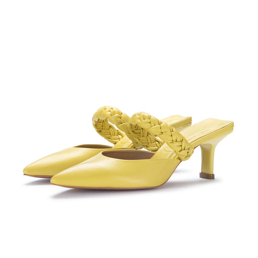 vicenza womens heel sandals yellow