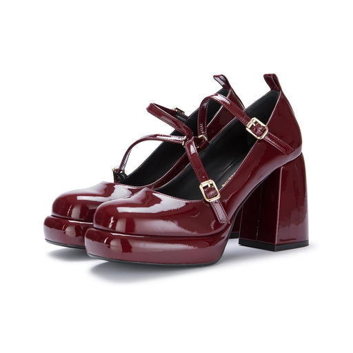 poesie veneziane heel shoes bordeaux