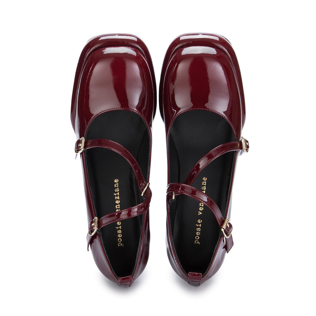 poesie veneziane heel shoes bordeaux